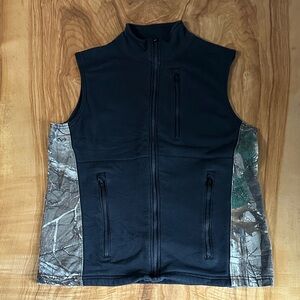 Men's Justin FR Work Medium Black and Camouflage Vest
